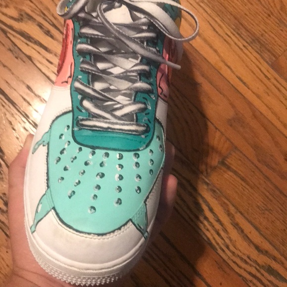 Custom Cartoon Nike Air Force Ones - Picture 3 of 11